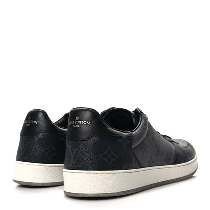 Louis Vuitton Reverse Monogram Eclipse Mens Rivoli Sneakers 10 Black 4 of 9