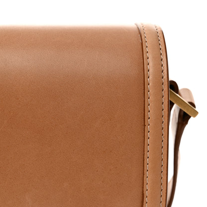 Saint Laurent Box Calfskin Monogram Medium Solferino Satchel Natural Tan 14 of 15