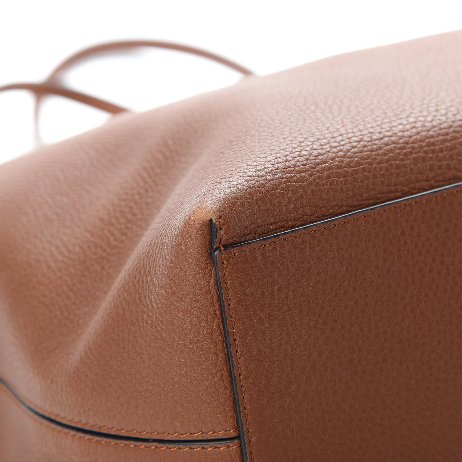 Valentino Garavani Grained Calfskin Rockstud Shoulder Tote Bright Cognac 11 of 14
