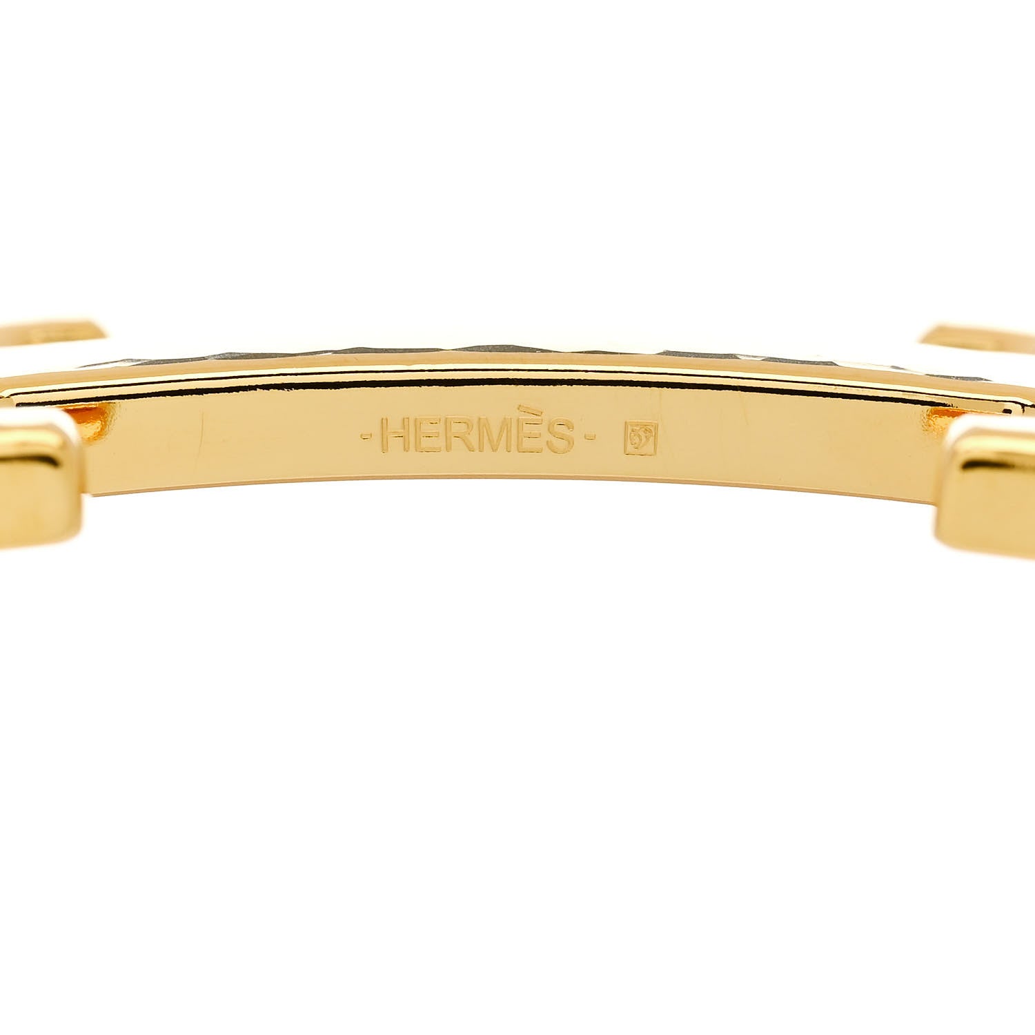 Hermes Martelee 32mm H Belt Buckle Gold 3 of 4