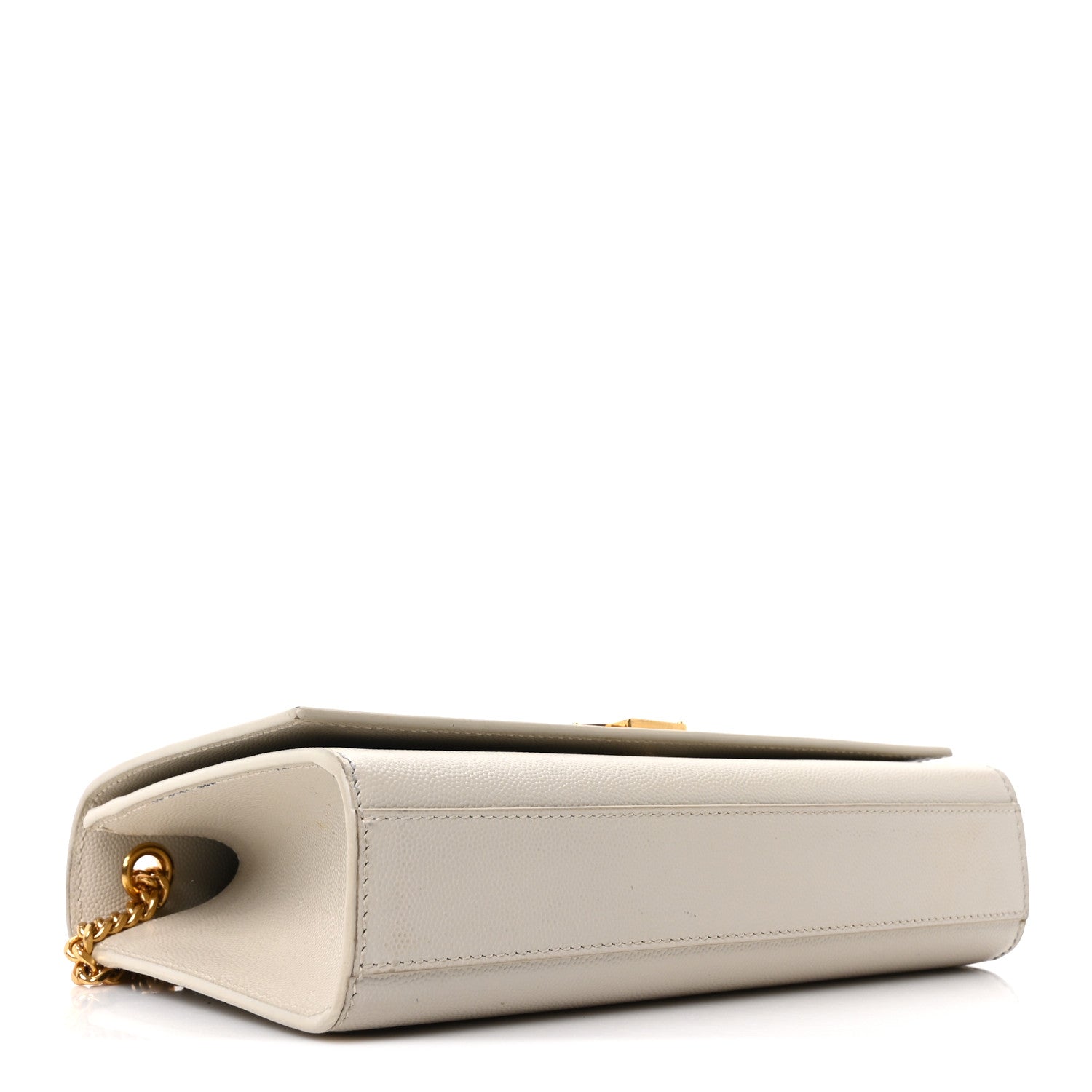 Saint Laurent Grain De Poudre Medium Classic Monogram Kate Satchel Crema Soft 4 of 10