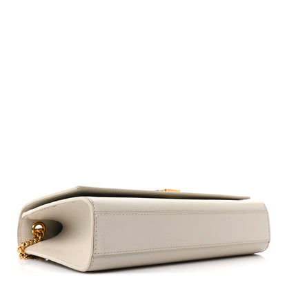 Saint Laurent Grain De Poudre Medium Classic Monogram Kate Satchel Crema Soft 4 of 10
