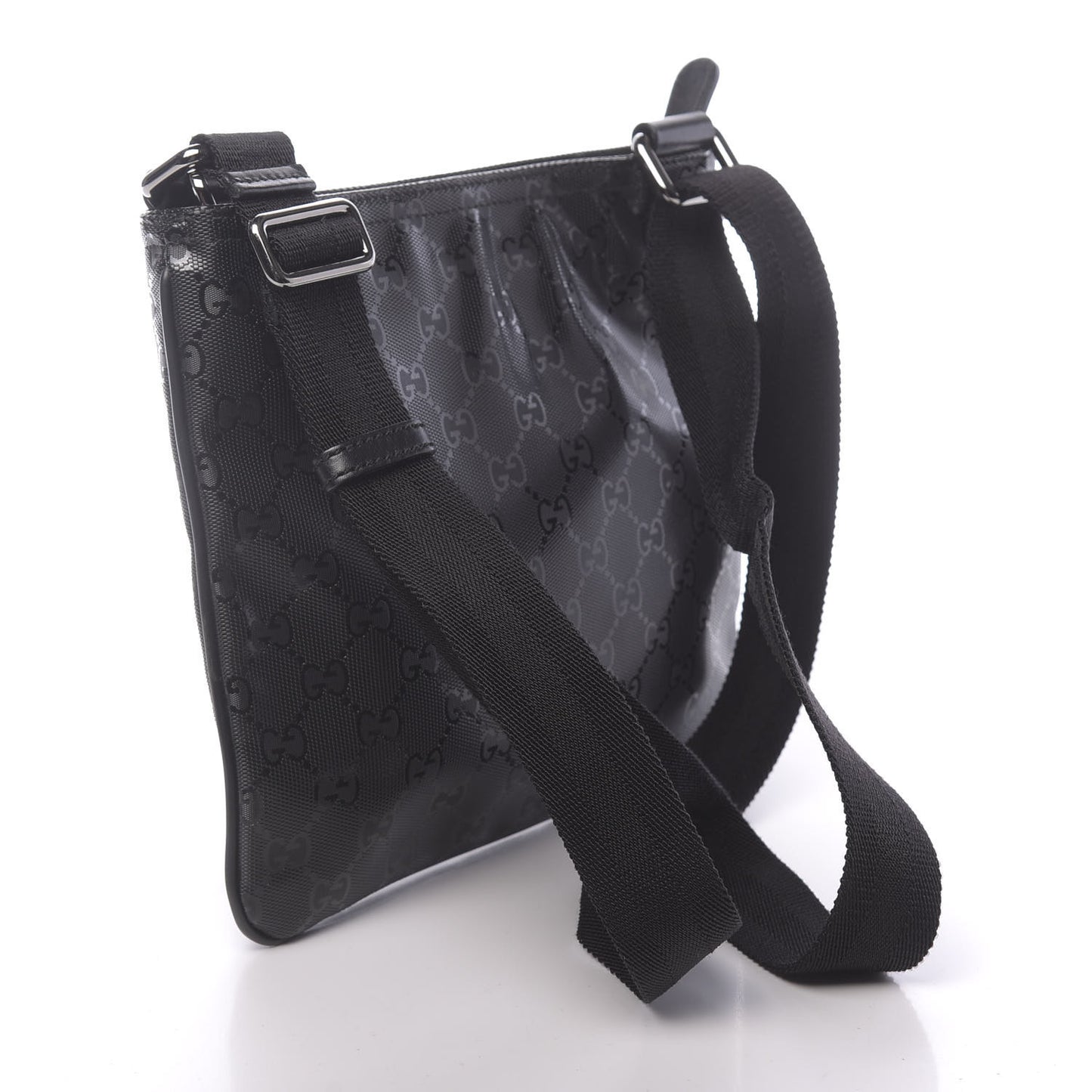 Imprime Monogram Small Flat Messenger Bag Black