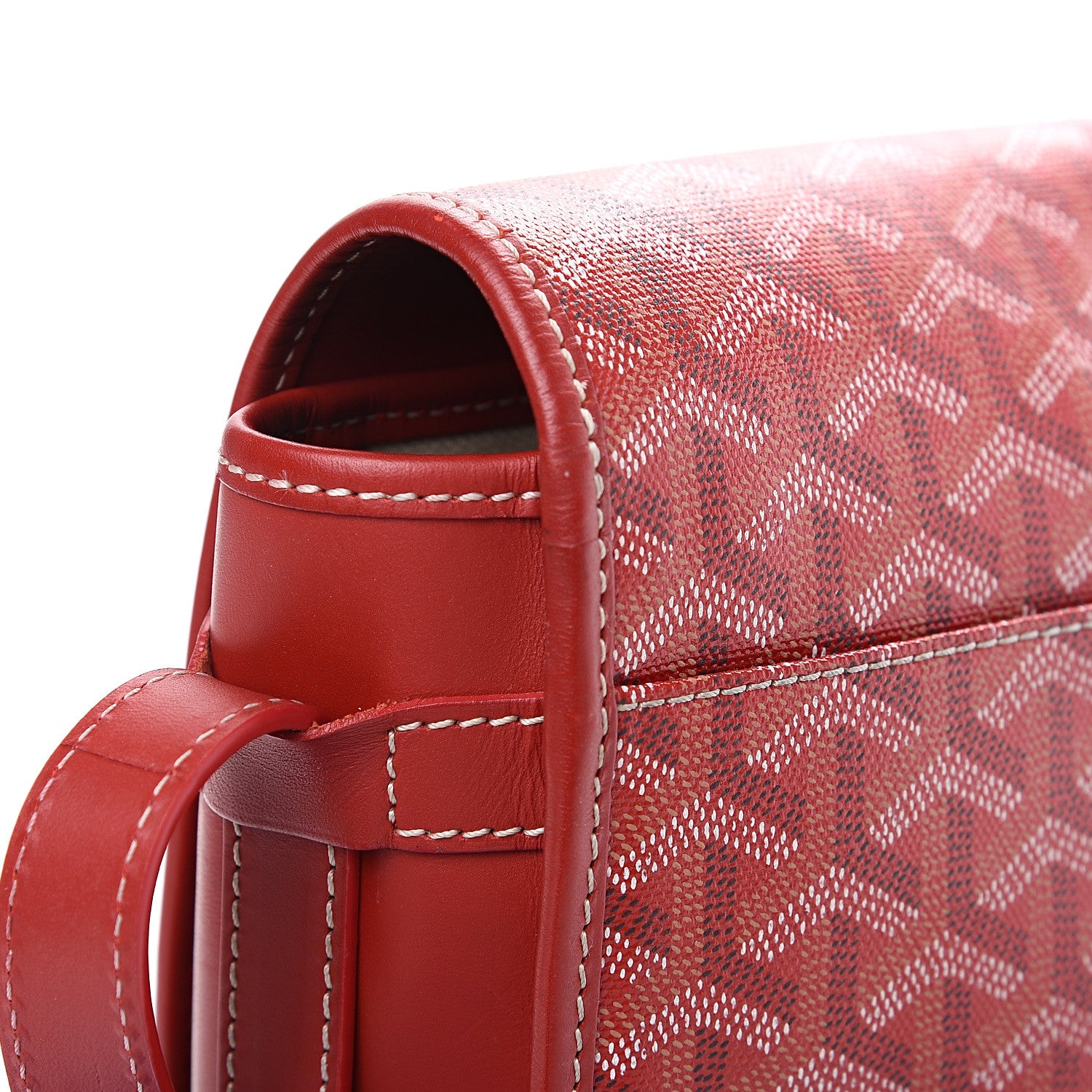 Goyard Goyardine Belvedere MM Messenger Bag Red 12 of 17