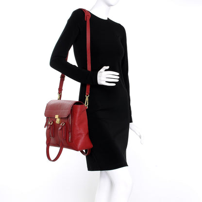 3.1 Phillip Lim 3.1 Textured Calfskin Medium Pashli Satchel Crimson 2 of 8