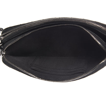 Chanel Sheepskin Chevron Quilted Studded Reissue Small Clutch With Chain Black 5 of 14