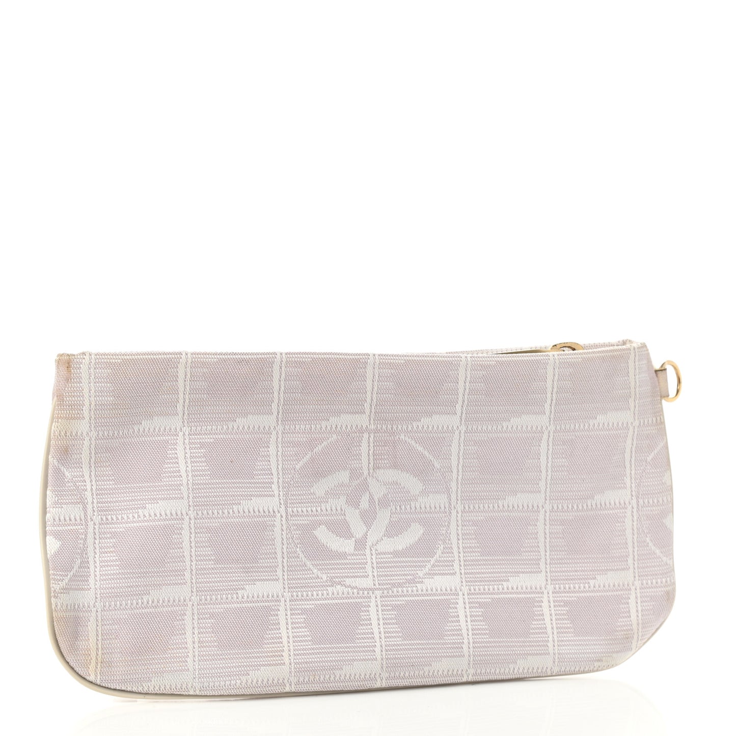 Nylon Travel Zip Pouch Beige
