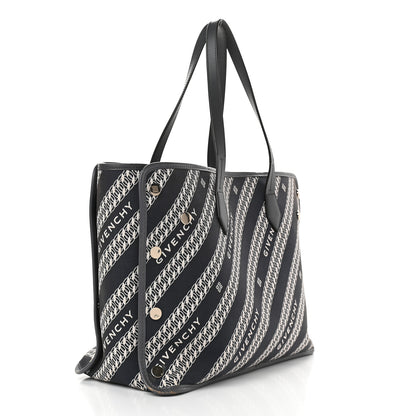 Givenchy Canvas Jacquard Medium Bond Tote Oil Blue 4 of 15