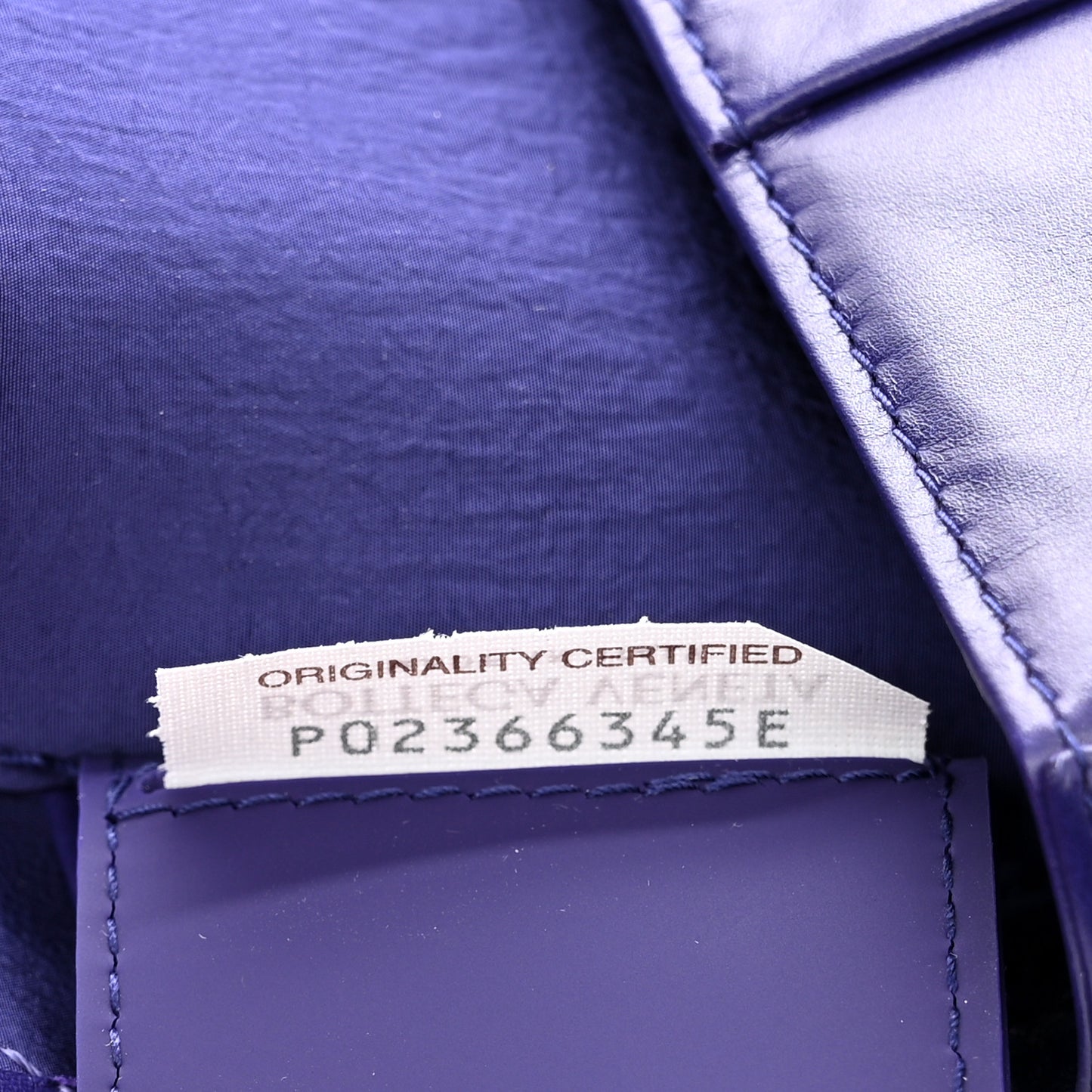 Paper Calfskin Intrecciato Cassette Belt Bag Purple