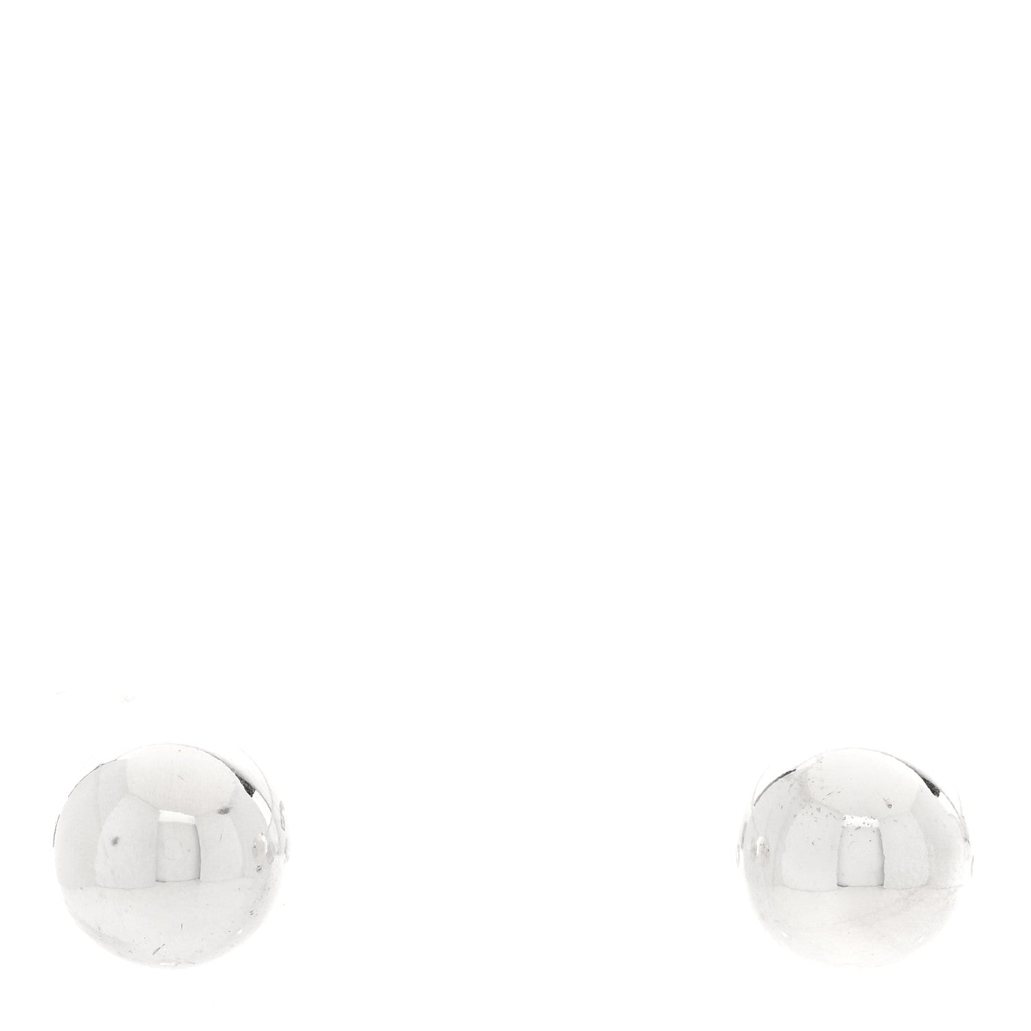 Tiffany Sterling Silver 10mm HardWear Ball Earrings 1 of 4