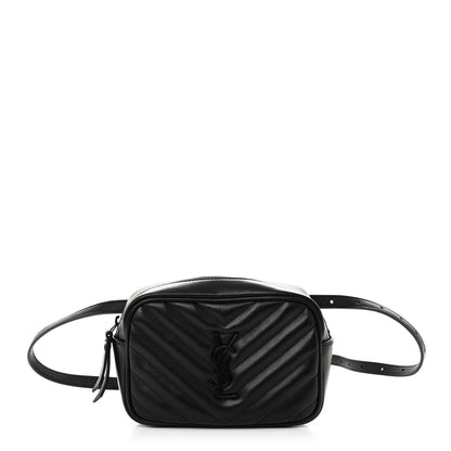 Saint Laurent Calfskin Matelasse Monogram Lou Belt Bag Black 1 of 10