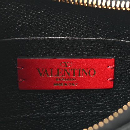 Valentino Garavani Grainy Calfskin Mini Vlogo Hobo Bag Black 6 of 10