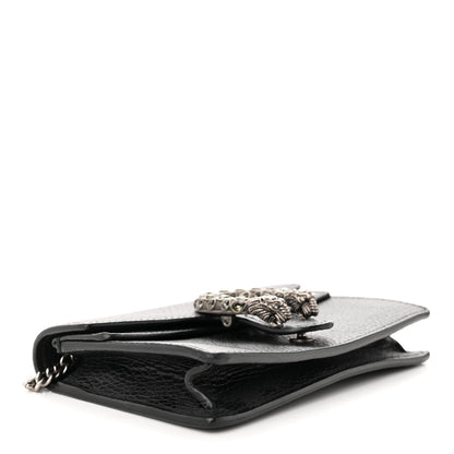 Gucci Calfskin Super Mini Dionysus Shoulder Bag Black 4 of 10