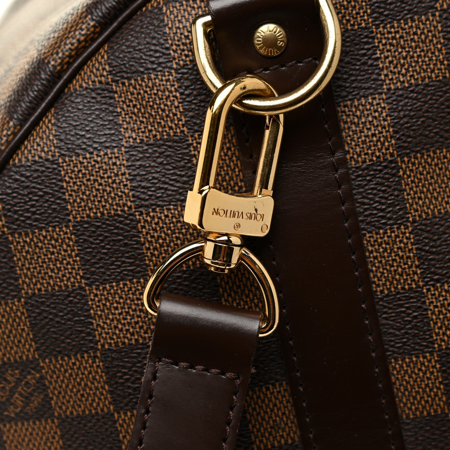Louis Vuitton Damier Ebene Keepall Bandouliere 55 18 of 22