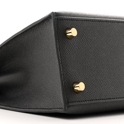Hermes Epsom Kelly Sellier 25 Black 10 of 11
