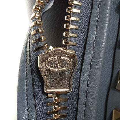 Valentino Garavani Vitello Rockstud Double Handle Tote Stone 8 of 9