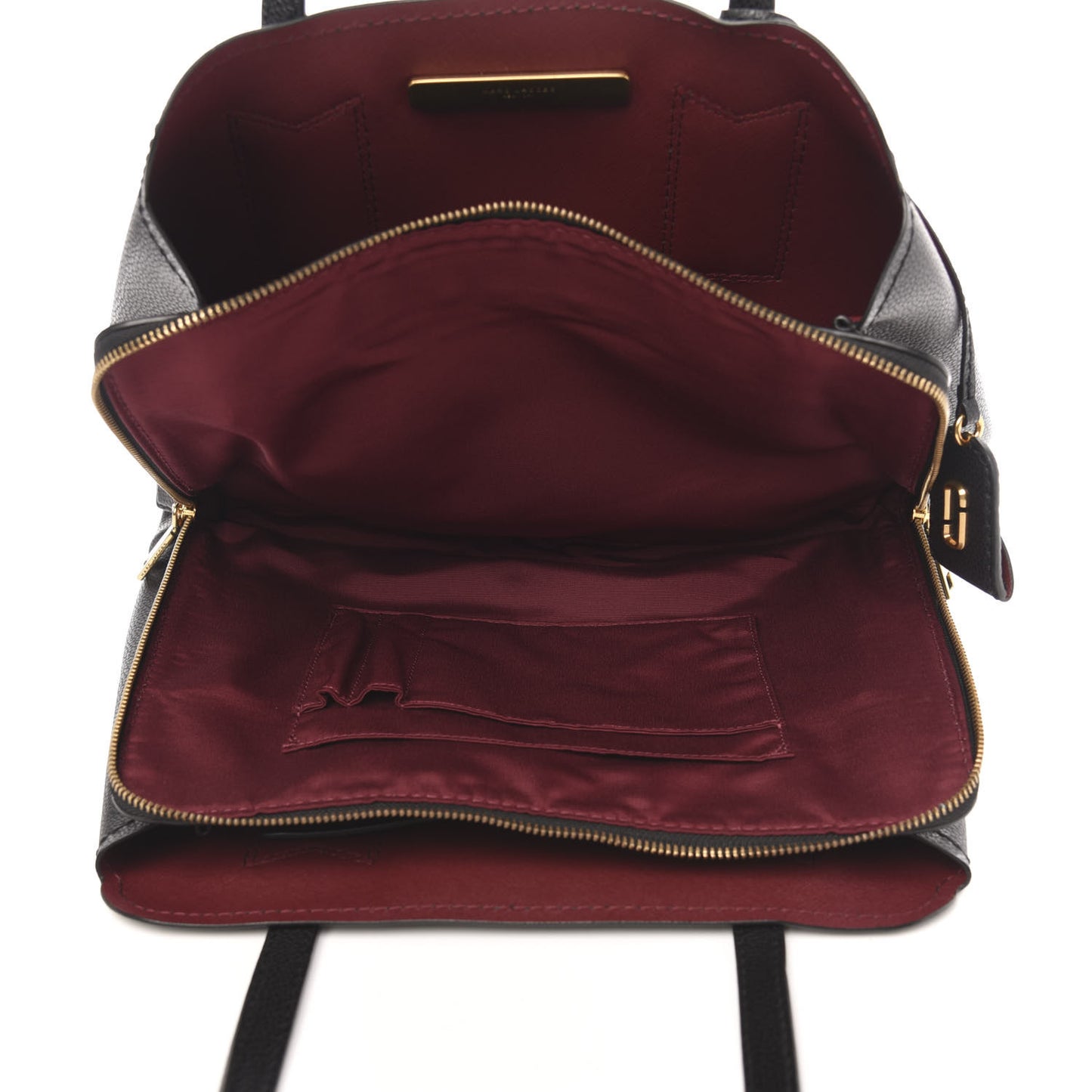 Pebbled Calfskin Editor Shopping Tote Black