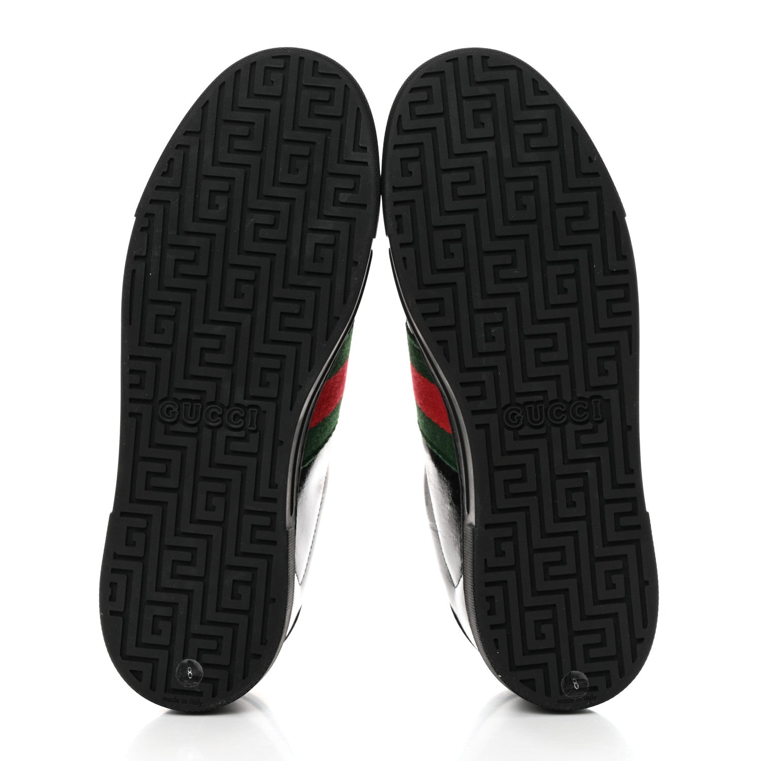 Gucci Crystal GG Monogram Web Mens New Ace Sneakers 8 Black 5 of 9