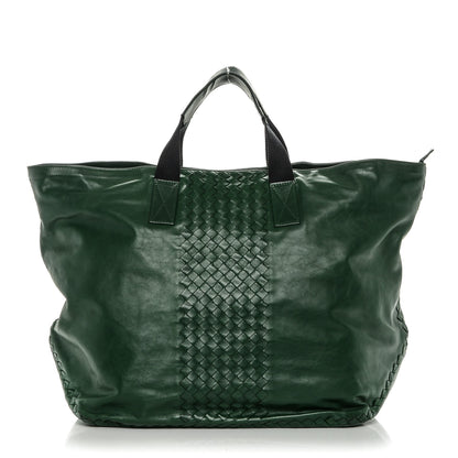 Bottega Veneta Soft Calf Intrecciato Tote Green 1 of 6