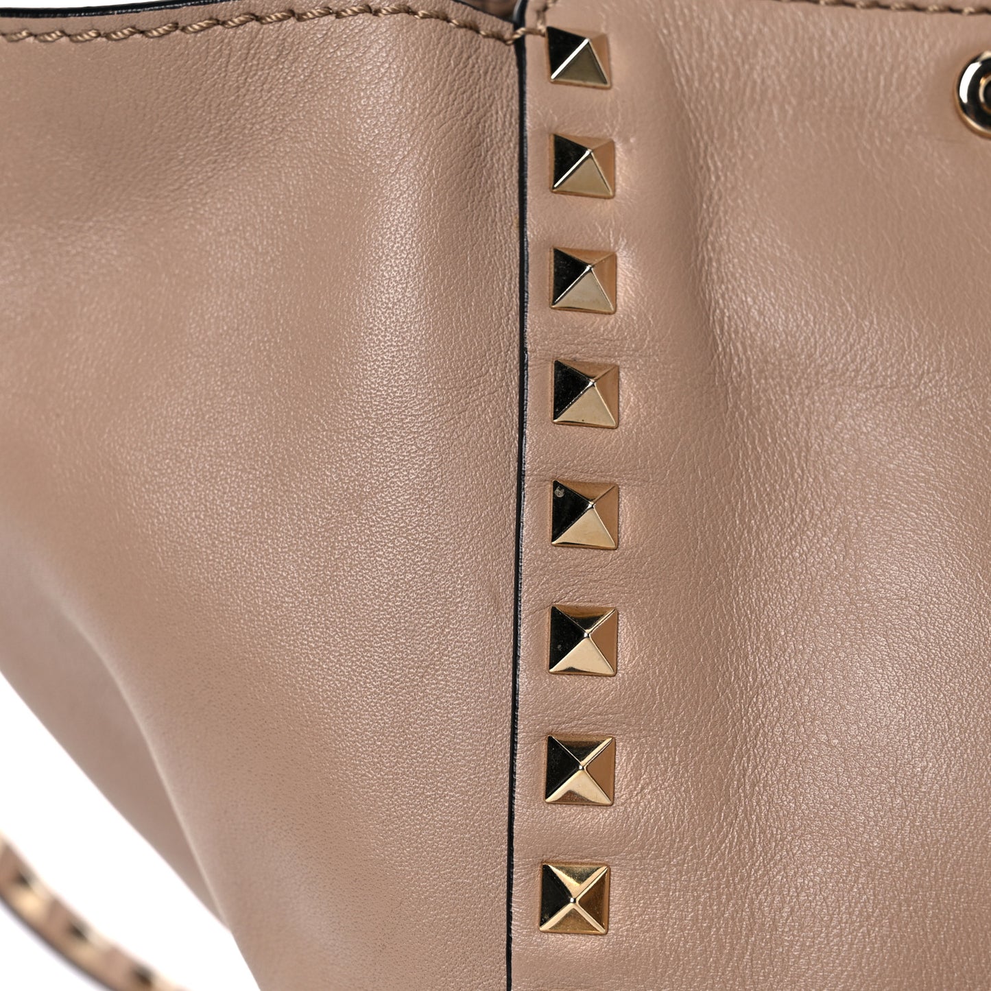 Vitello Medium Rockstud Tote Alpaca