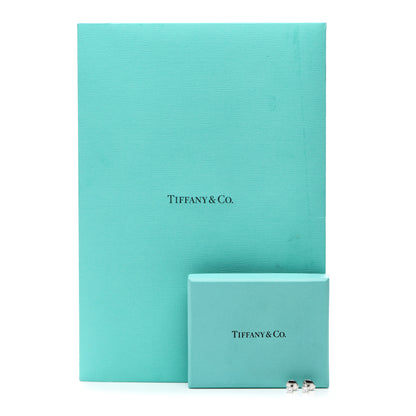 Tiffany Platinum Diamond .40ctw Princess Cut Solitaire Earrings 5 of 5