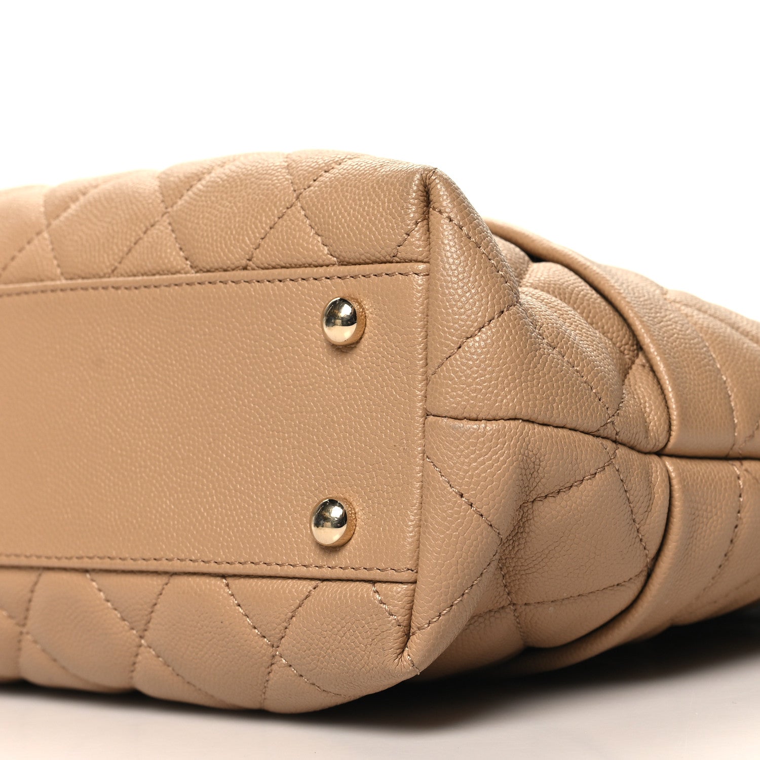 Chanel Caviar Quilted Rolled Up Tote Beige 10 of 10