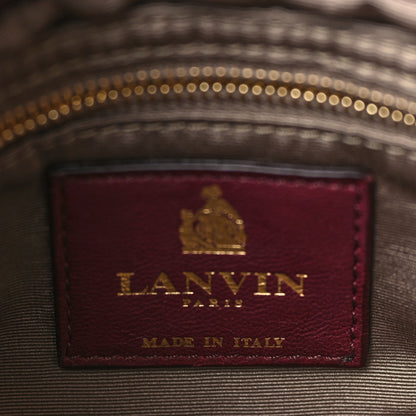 Lanvin Lambskin Quilted Mini Sugar Flap Shoulder Bag Burgundy 6 of 11