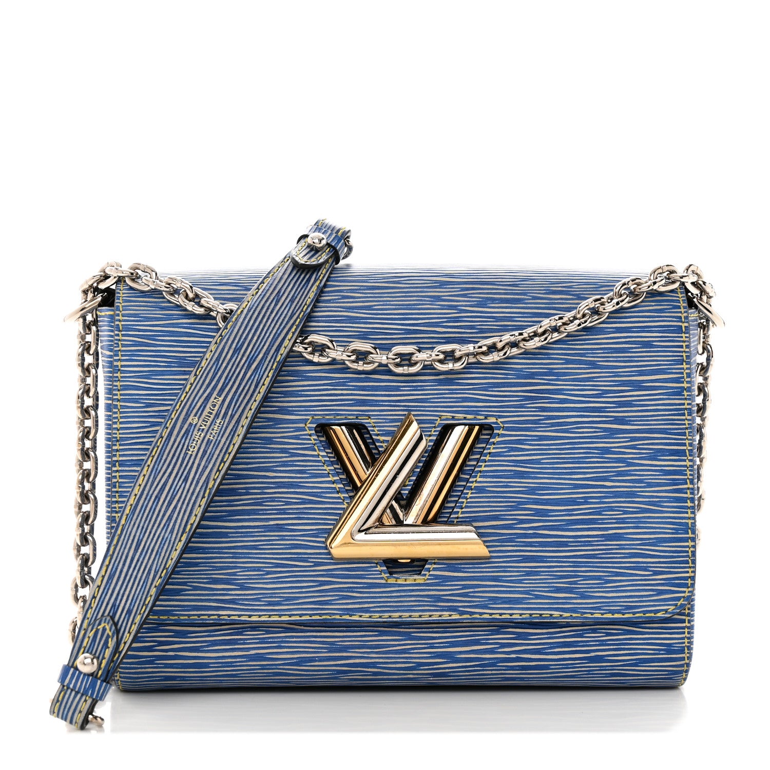 Louis Vuitton Epi Twist Shoulder Bag MM Denim Light 1 of 13