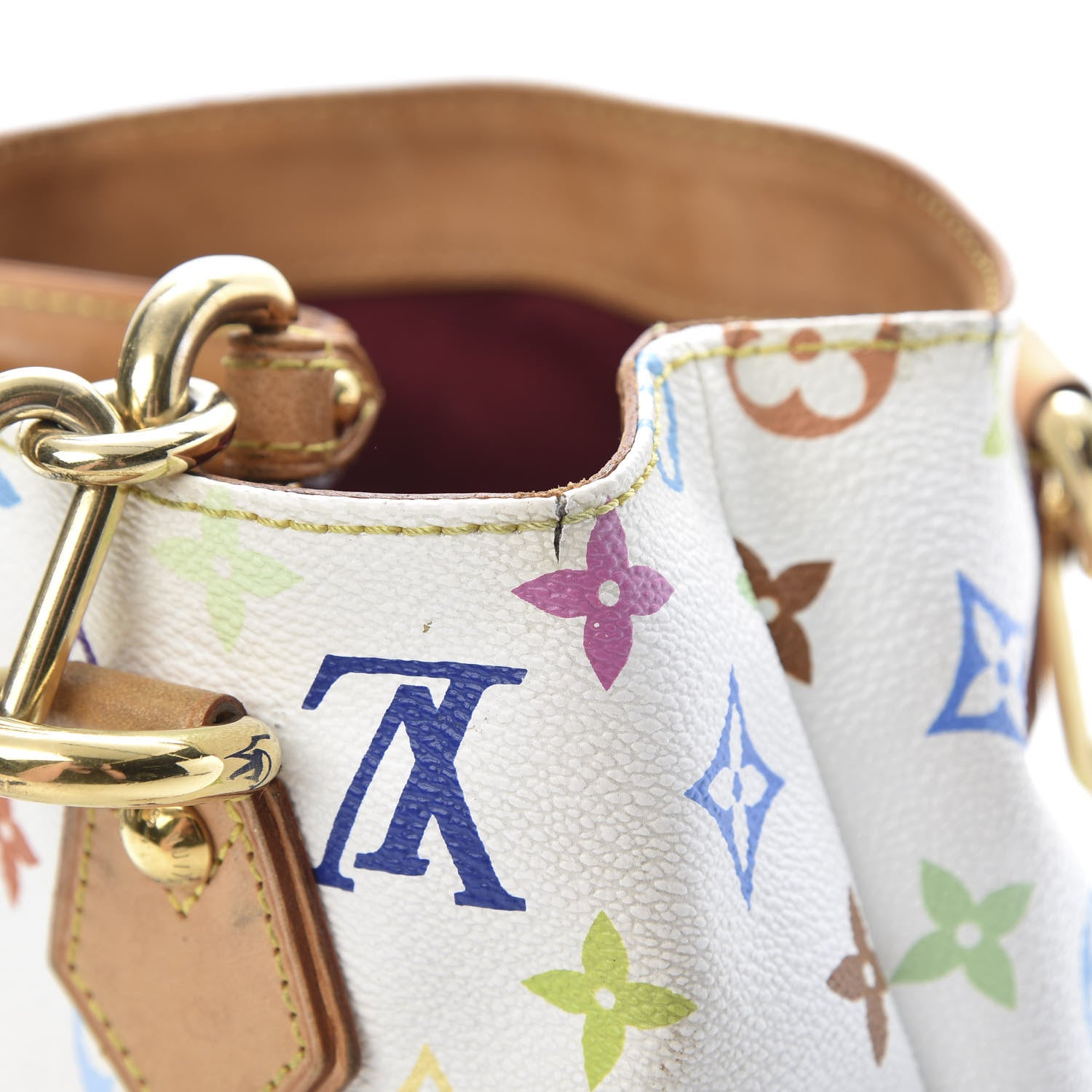 Louis Vuitton Monogram Multicolor Audra White 16 of 21