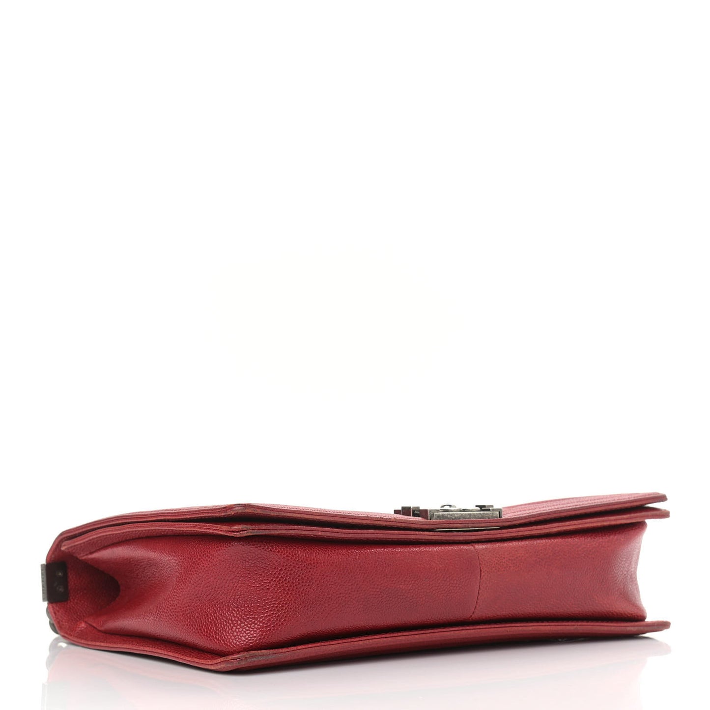 Caviar Quilted Large Boy Flap Dark Red