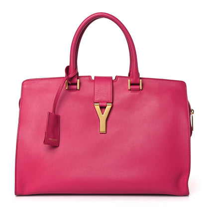 Saint Laurent Calfskin Medium Classic Y Cabas Fuchsia 1 of 8