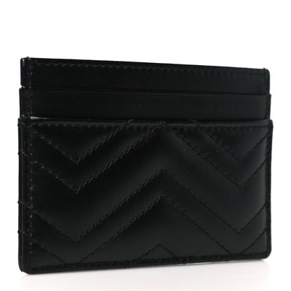 Gucci Calfskin Matelasse GG Marmont Card Holder Black 3 of 8