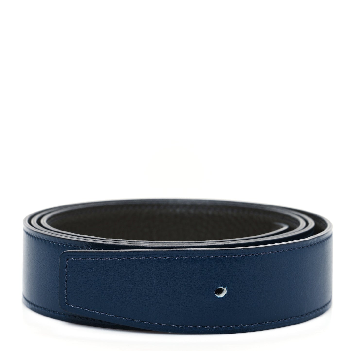 Box Togo 32mm Belt Strap 105  Bleu De Prusse Vert Maquis
