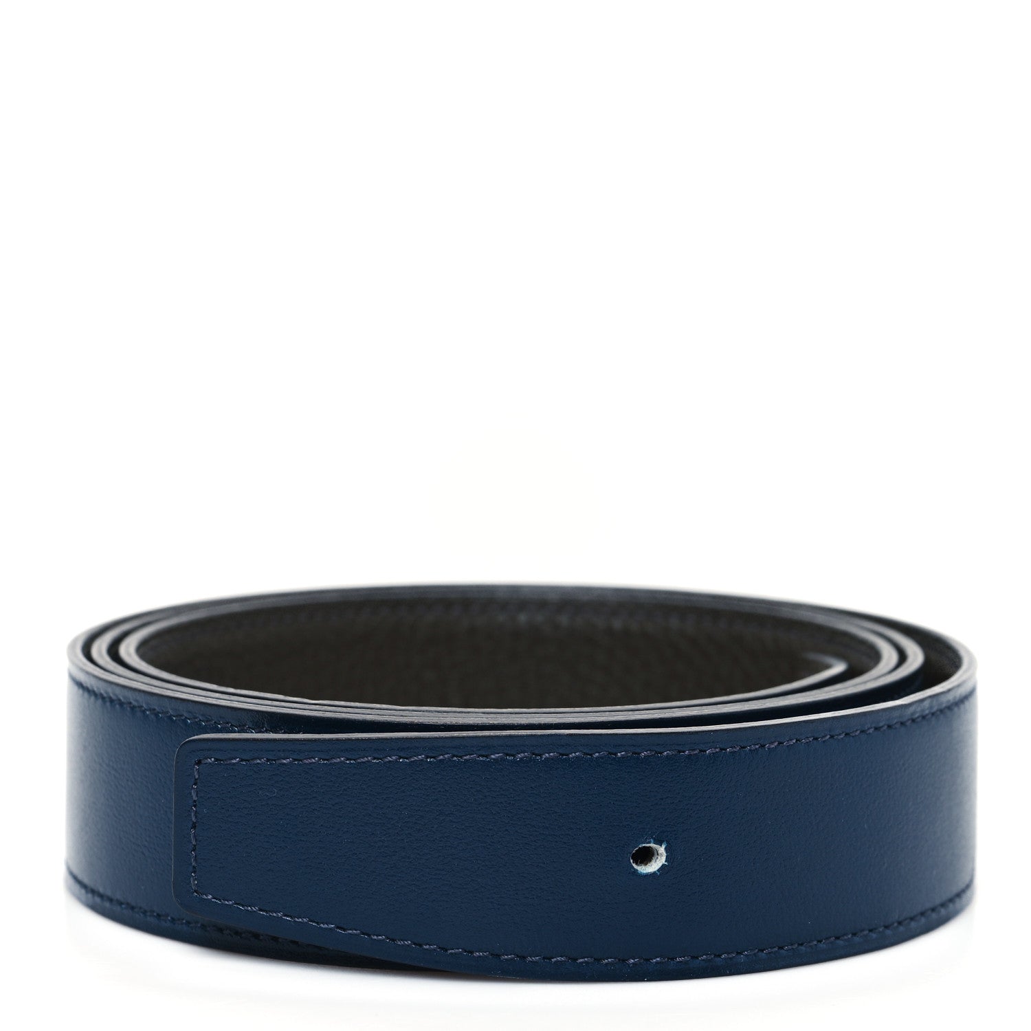 Hermes Box Togo 32mm Belt Strap 105  Bleu De Prusse Vert Maquis 1 of 4