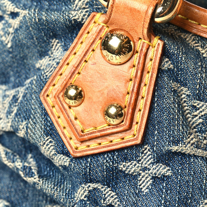 Louis Vuitton Monogram Denim Pleaty Blue 16 of 19
