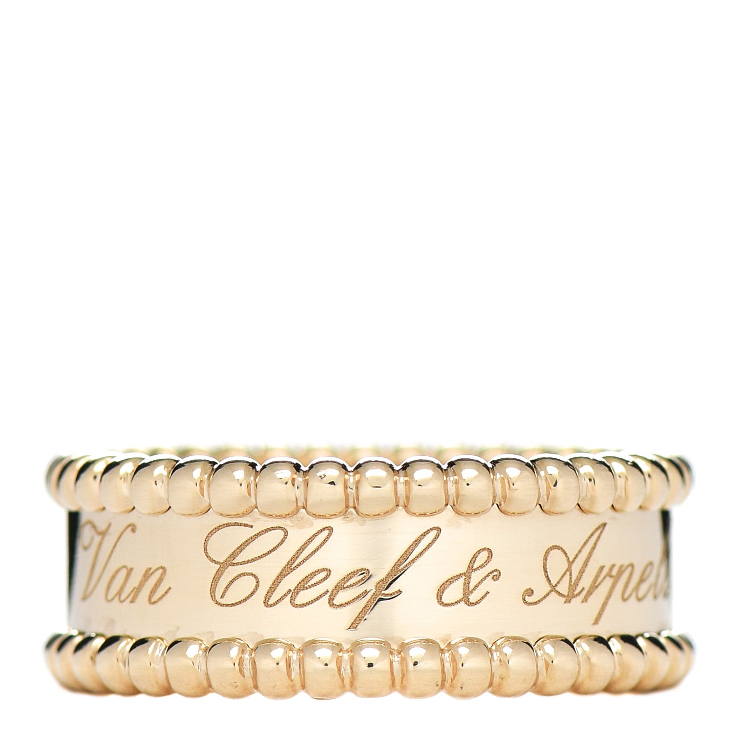 18K Yellow Gold Perlee Signature Ring 54 6.75