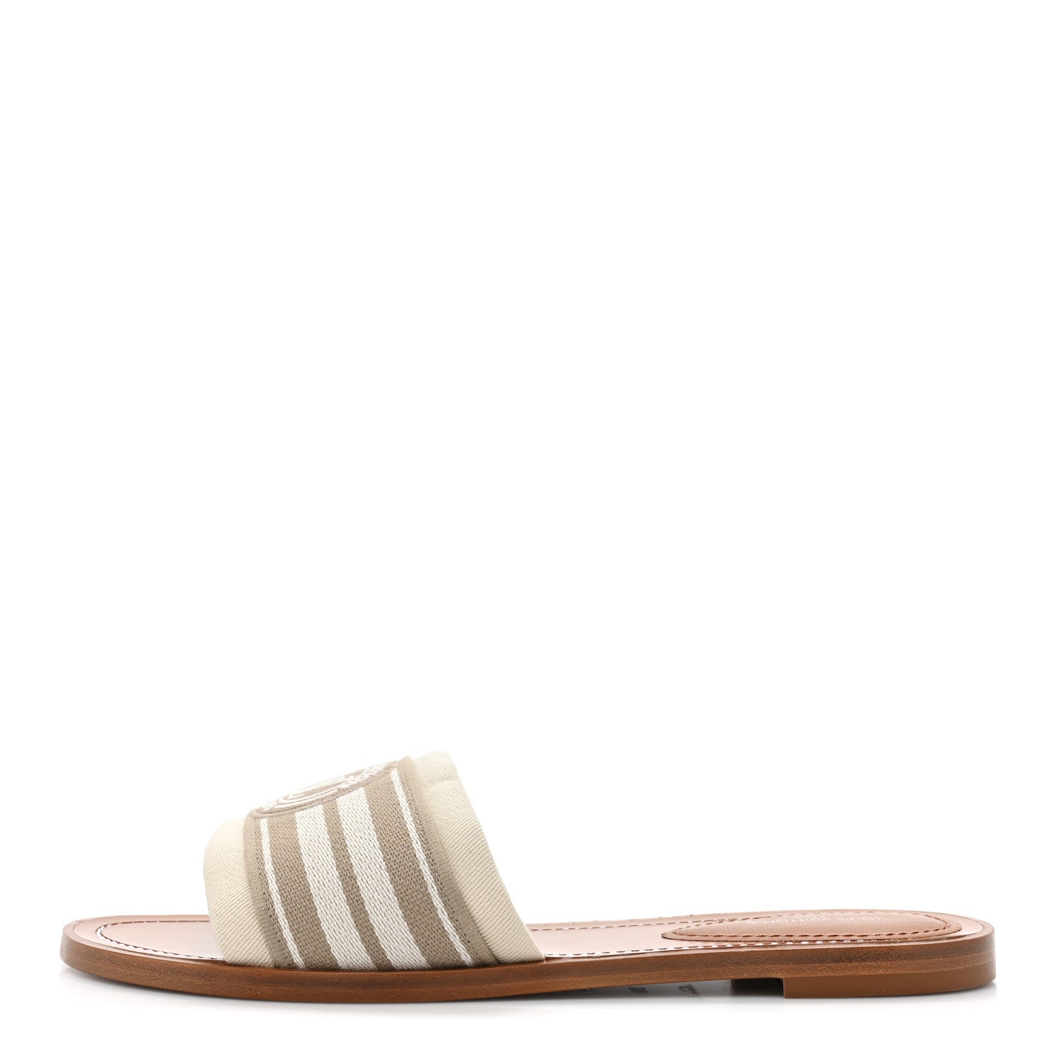 Louis Vuitton Canvas Calfskin Lock It Flat Mules 39 1 of 8