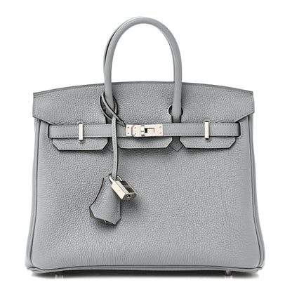Hermes Togo Birkin 25 Gris Pantin 1 of 11