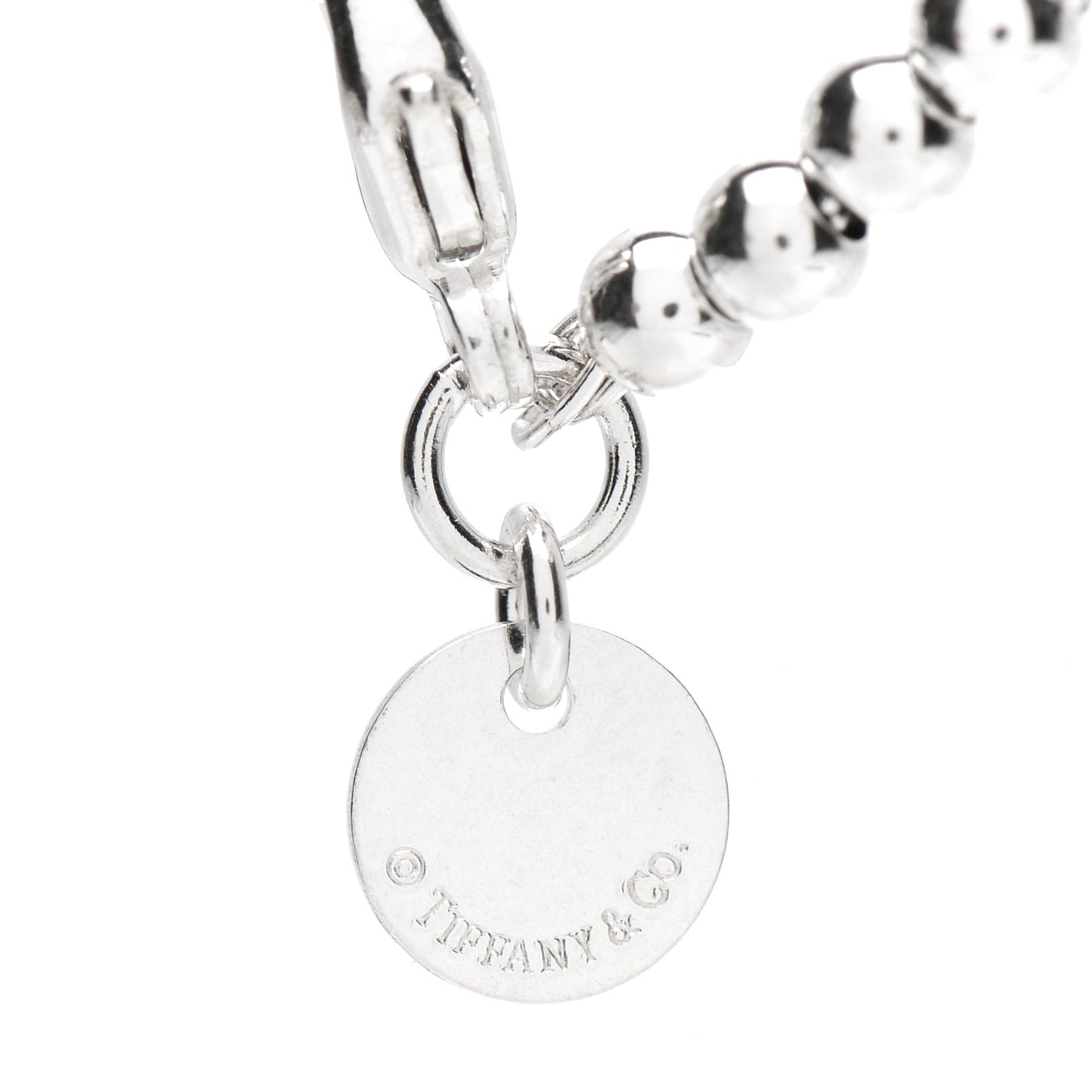 Sterling Silver 3mm Return to Tiffany Heart Lock Bead Bracelet