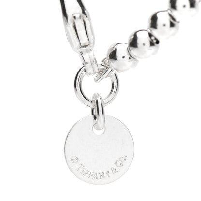 Tiffany Sterling Silver 3mm Return to Tiffany Heart Lock Bead Bracelet 5 of 6