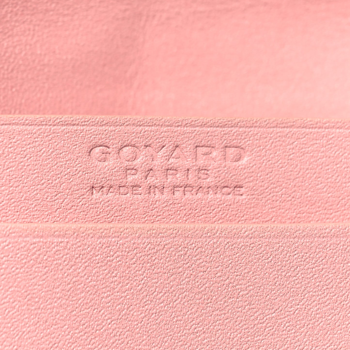 Goyardine Business Card Holder Pink