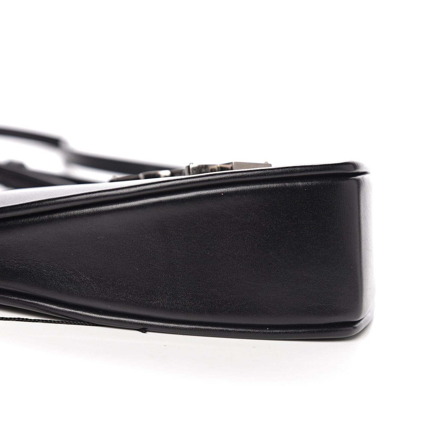 Calfskin Heart Monogram Crossbody Black