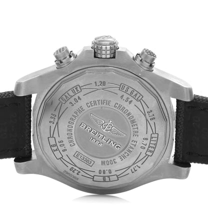 Breitling Titanium Nylon 44mm Avenger Bandit Chronograph Automatic Watch Grey E13383 4 of 4