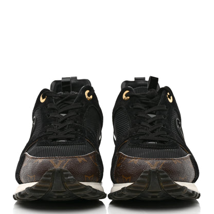 Louis Vuitton Suede Monogram Run Away Sneakers 40 Black 2 of 9
