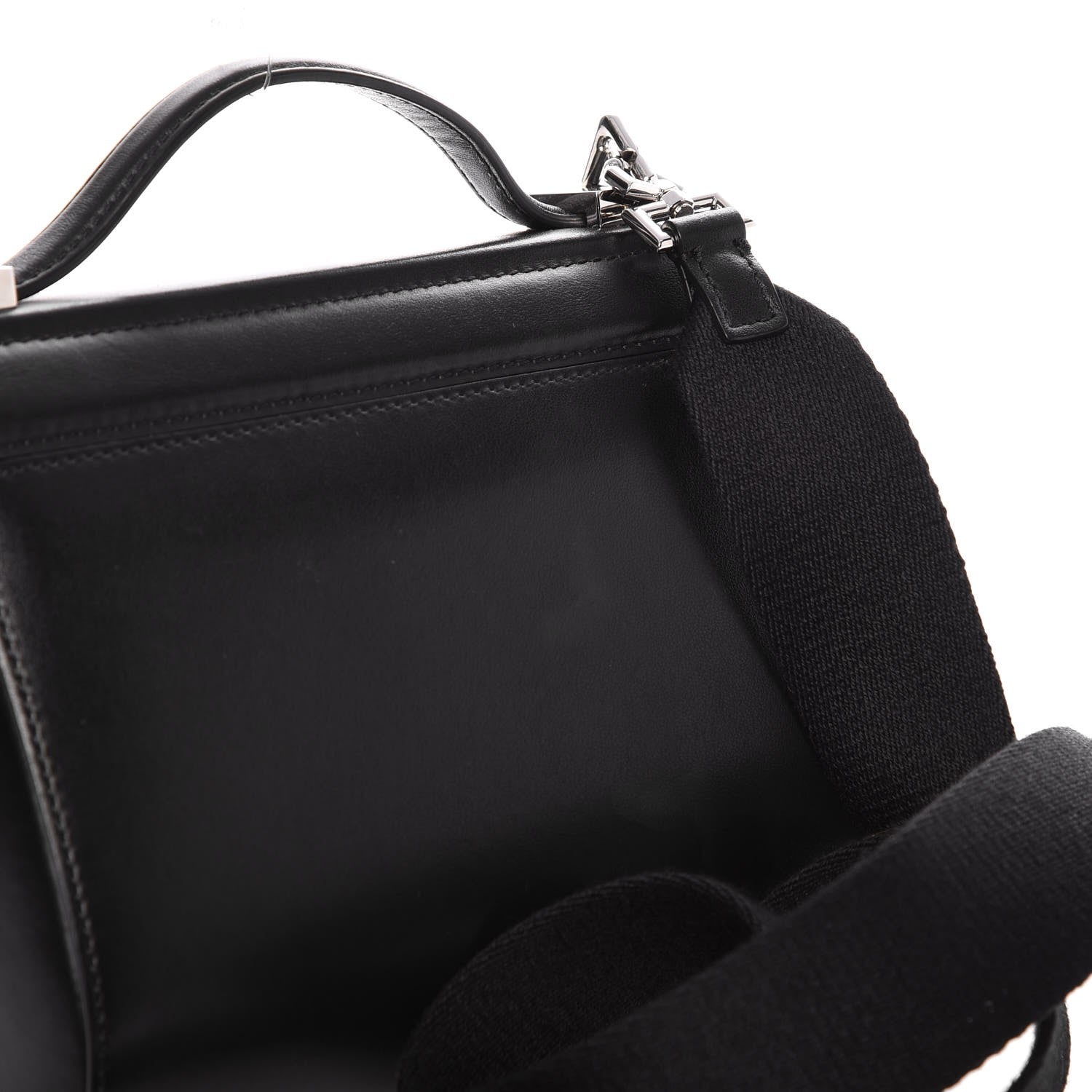 Givenchy Calfskin Mini Pandora Box Logo Strap Crossbody Bag Black 10 of 10