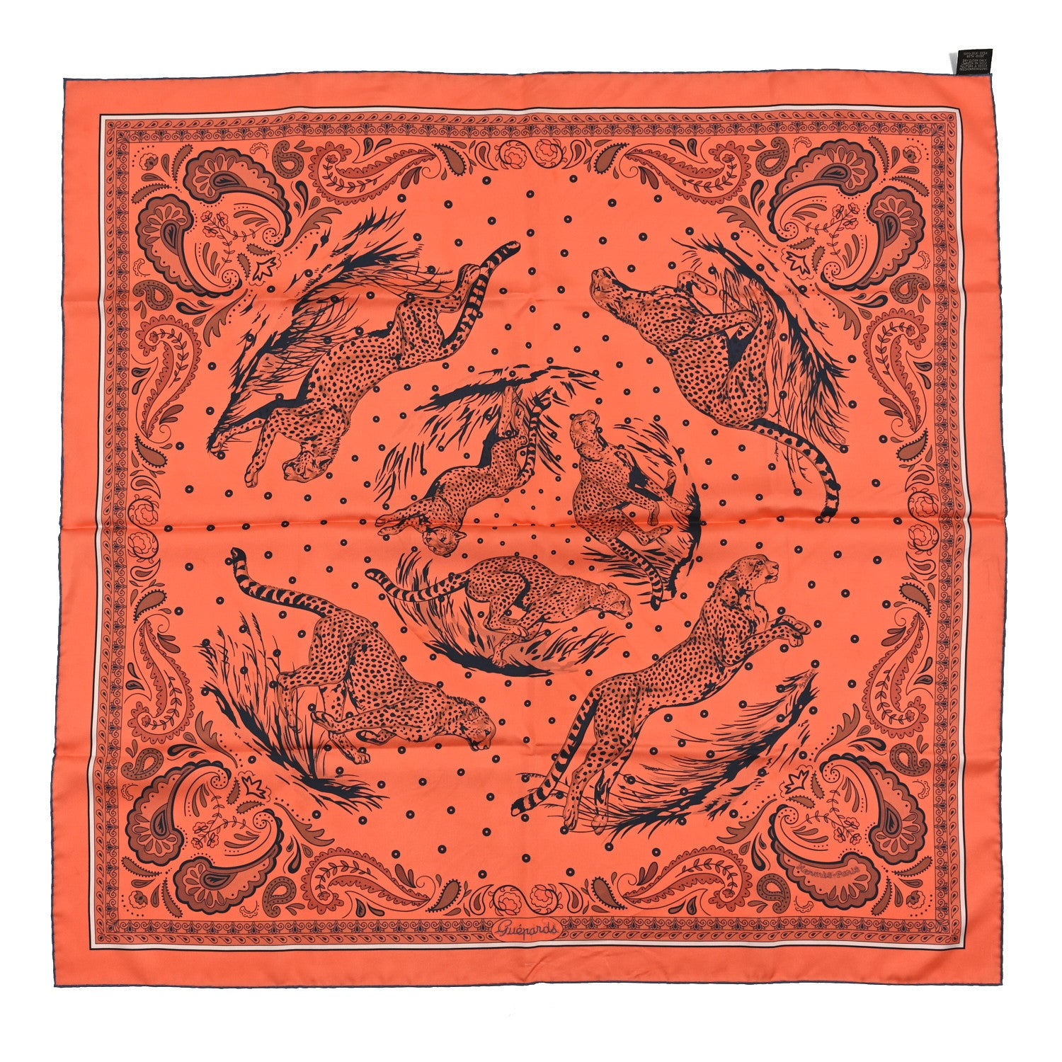 Hermes Silk Guepards Scarf 90 4 of 5
