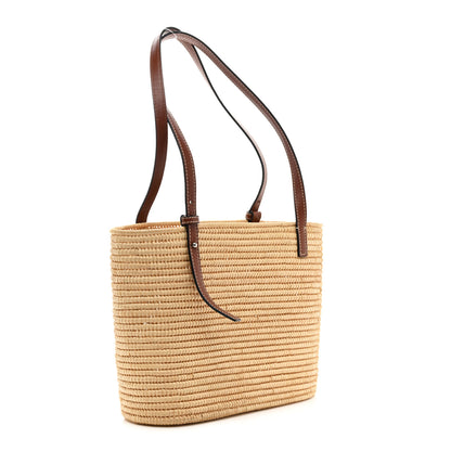 Loewe Raffia Small Square Basket Tote Bag Natural Tan 3 of 14