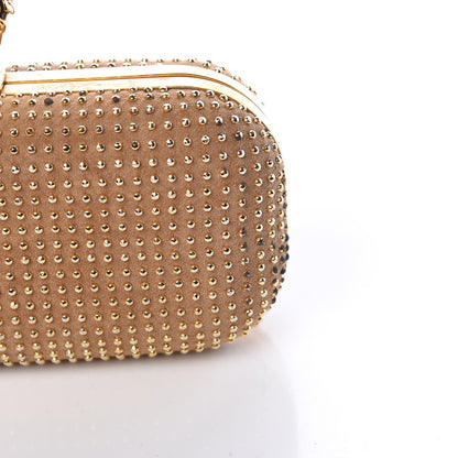 Alexander McQueen Suede Studded Knucklebox Clutch Brown 9 of 11