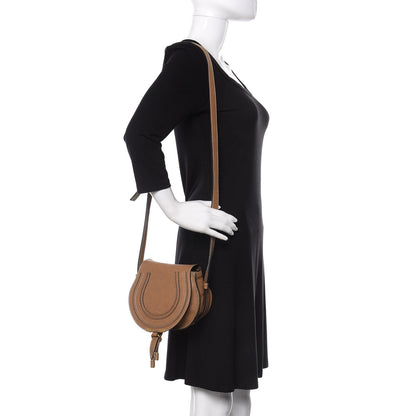 Chloe Calfskin Mini Marcie Round Crossbody Bag Nut 2 of 13
