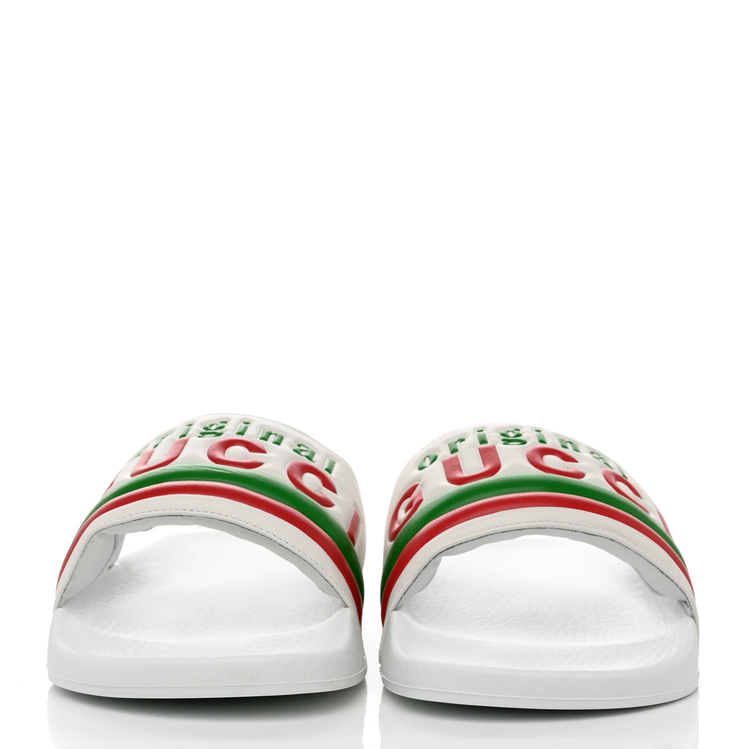 Gucci Nappa Original Gucci Mens Slide Sandals 10 Great White 2 of 9